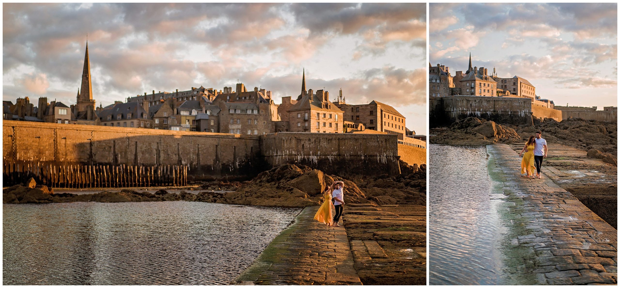 Saint Malo ville historique pour séance amoureux